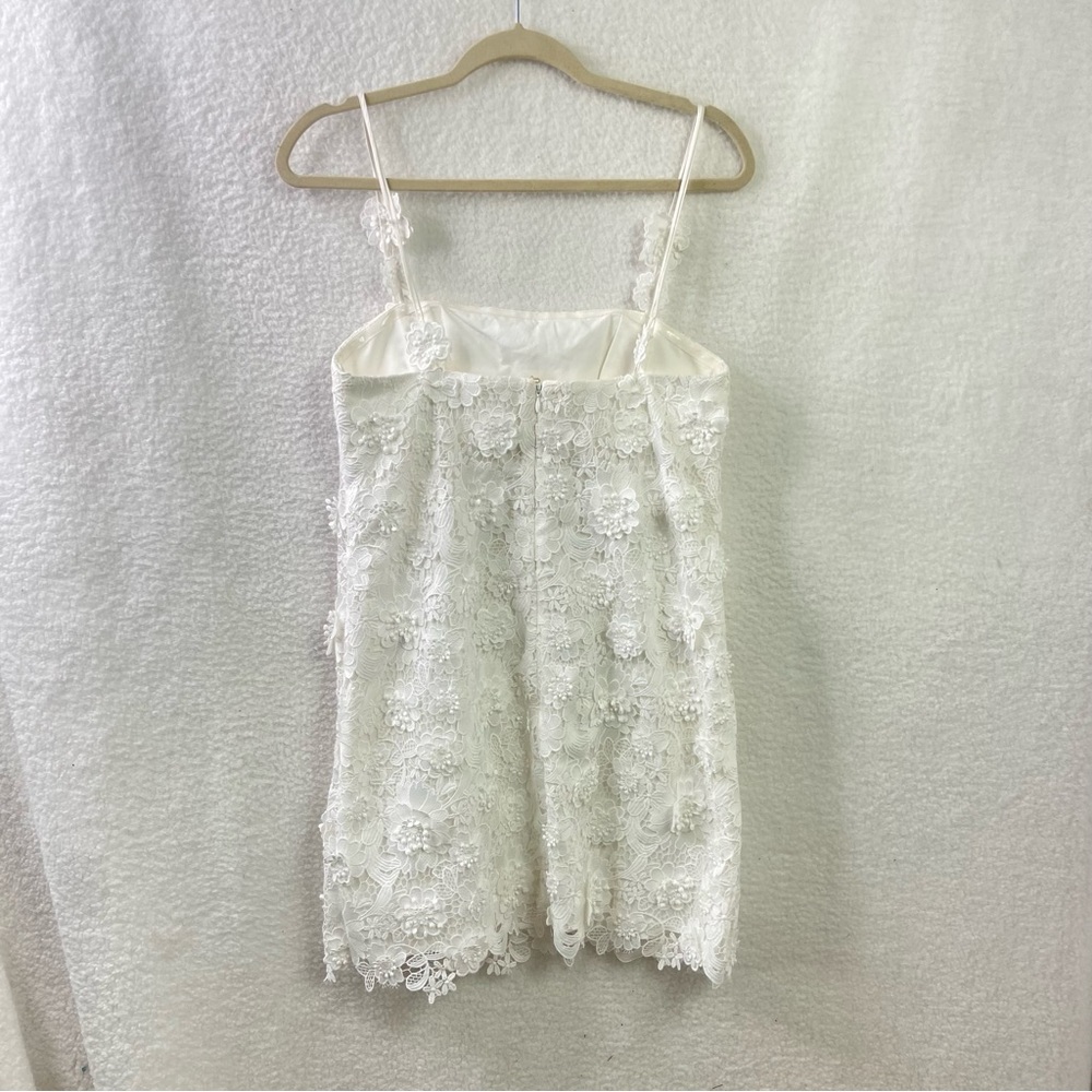 Zimmermann raie lace flower mini dress - ivory - Picture 6 of 15